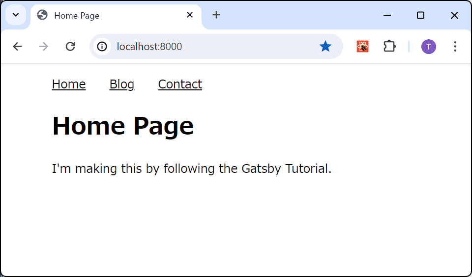 Gatsby.js スタティックサイトのチュートリアル Part 2