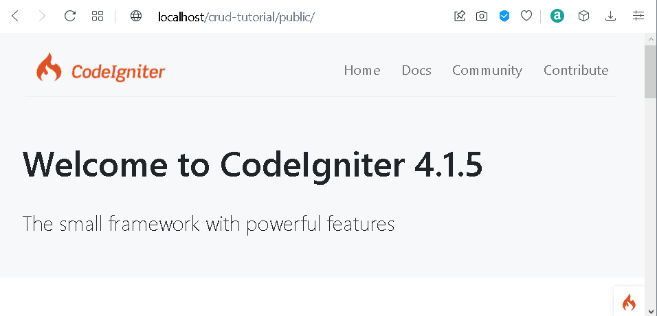 CodeIgniter 4 CRUD チュートリアル