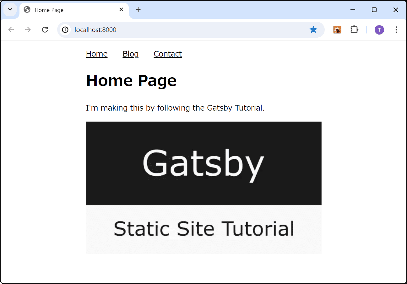 Gatsby.js スタティックサイトのチュートリアル Part 3