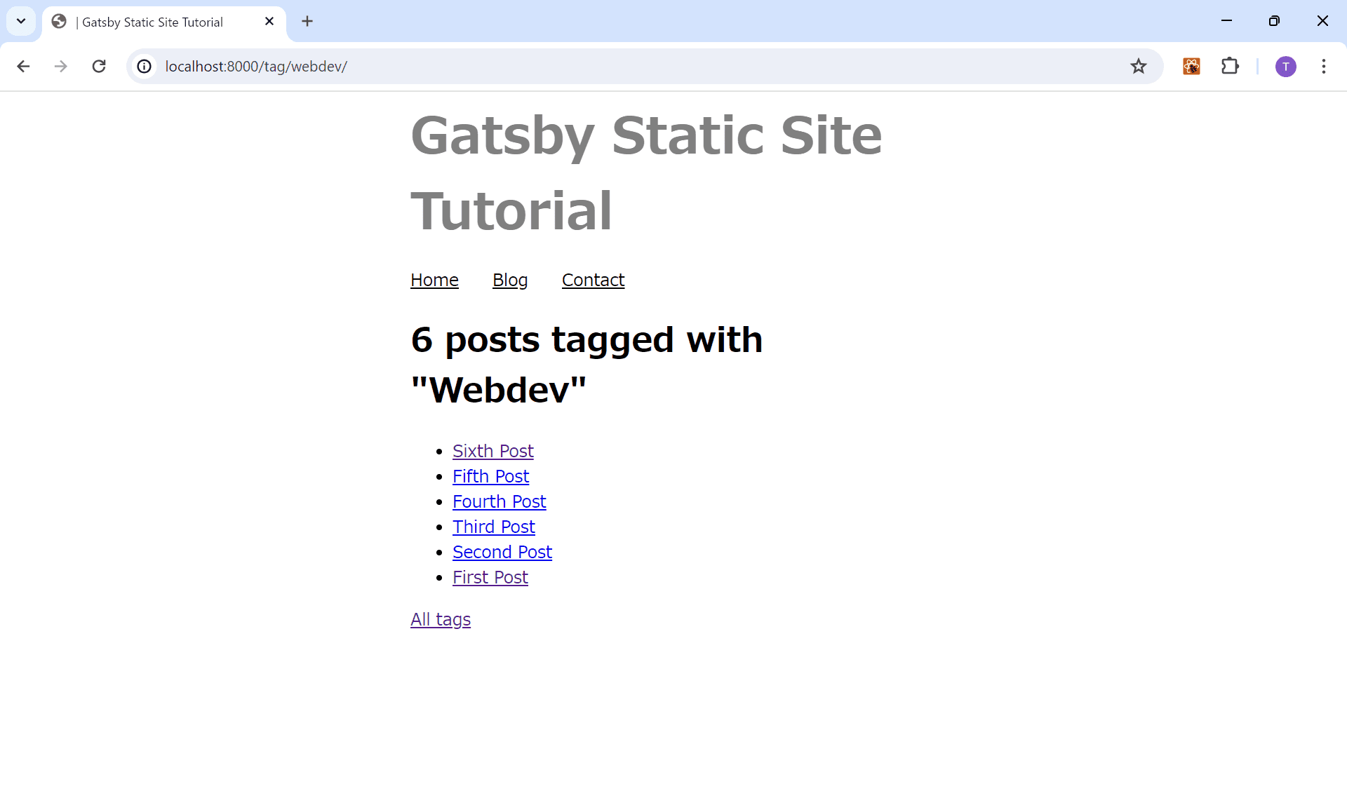 Gatsby.js スタティックサイトのチュートリアル Part 10
